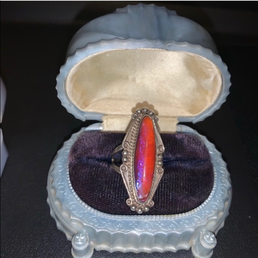 Celluloid ring box.